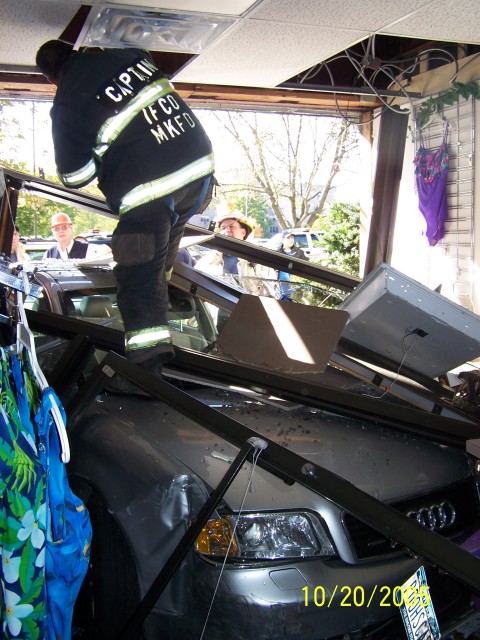Car into building-Main Street