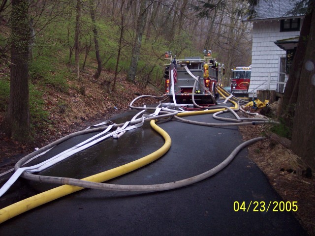 Where did all this hose come from? Yeshiva April 2005