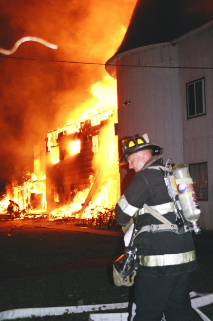 Mike Brady at Yeshiva Farms fire