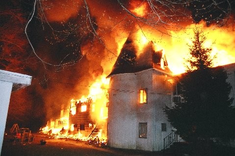 Working fire at Yeshiva Farms 