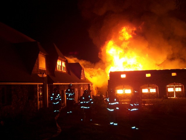 Mutual aid to Bedford Hills-working barn fire