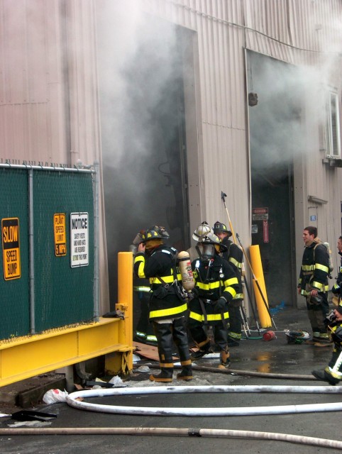 Working fire-Mount Kisco Transfer Station