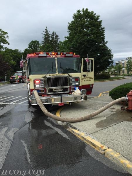 Engine 105 on scene of minor fire at NWH June 2015. Driven by Ex-Capt Tom Jackson