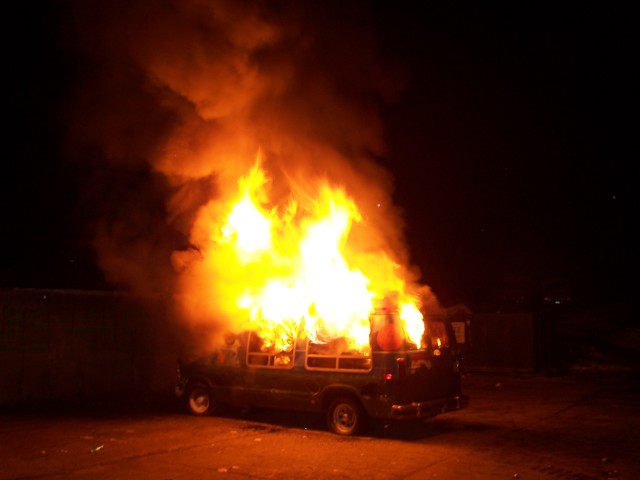 Car Fire Drill - December 2005