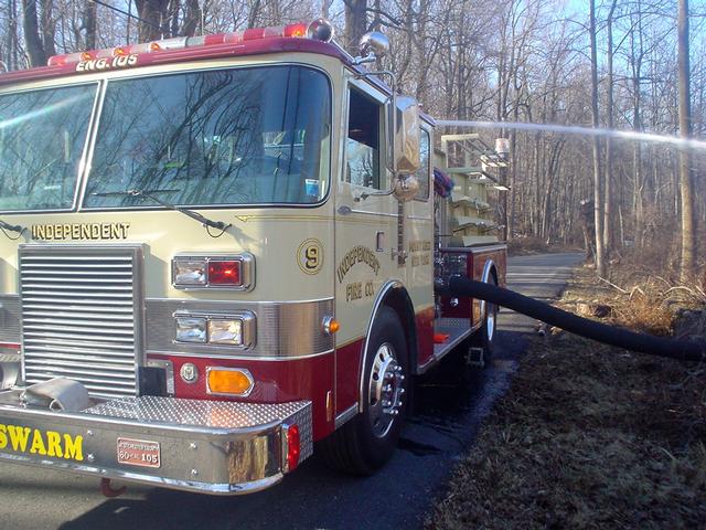 E-105 operating at drafting drill. (3/21/09)