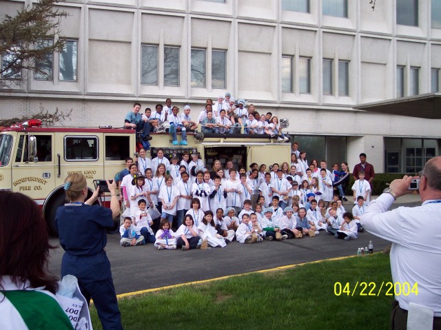 The Independents participate at the annual &quot;Bring your child to work day&quot; at NWH