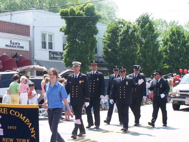 Members marching in the Sound Beach Memorial Day Parade - May 2006