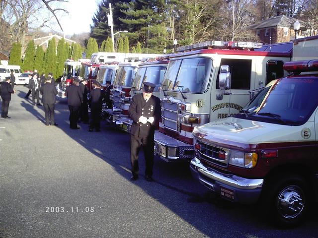MKFD members start to assemble at department Inspection. (2008)