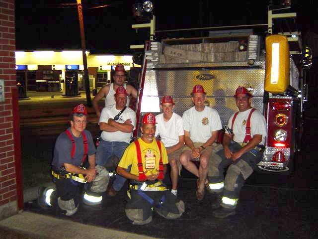 Stand-by at Chappaqua's Headquarters. Yes, those are NFPA approved helmets!
